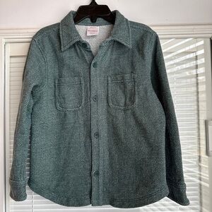 Hanna Andersson Teal Textured Shirt Size 4/100 cm